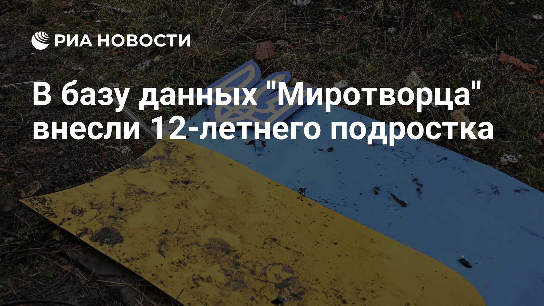 В базу данных "Миротворца" внесли 12-летнего подростка